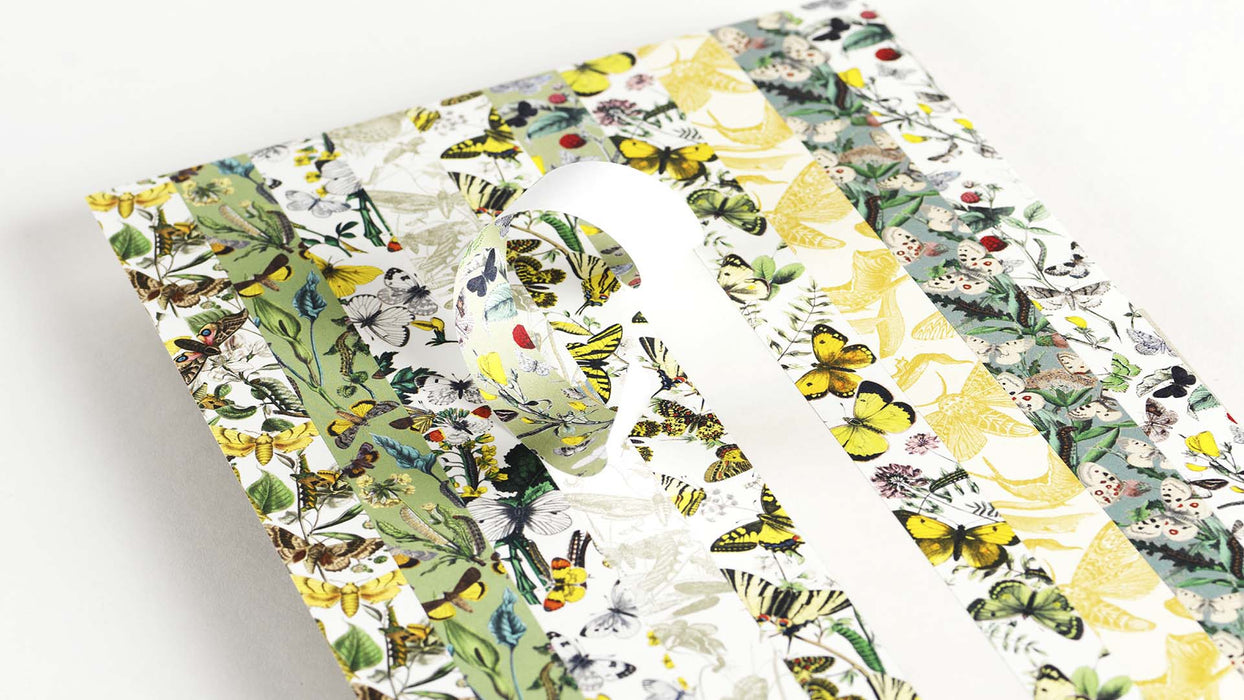 Pepin Press sticker and tape book featuring colorful butterfly illustrations for decorating crafts and journals