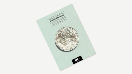 Pepin Press Sticker & Tape Book featuring vintage historical maps with colorful stickers and tape designs.
