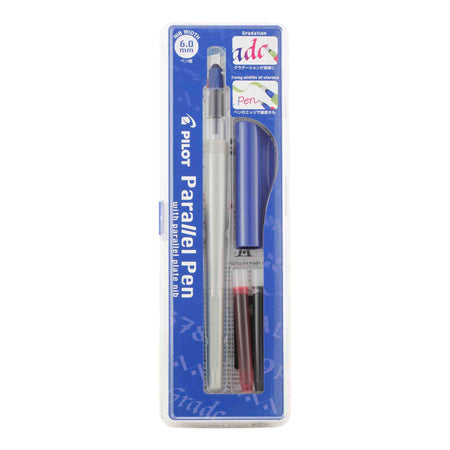 Pilot Parallel Calligraphy Pen with 1.5mm nib, showcasing the sleek design and fine tip for artistic lettering and writing.
