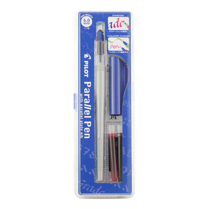 Pilot Parallel Calligraphy Pen with 1.5mm nib, showcasing the sleek design and fine tip for artistic lettering and writing.
