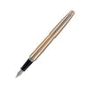 Black Pilot Metropolitan fountain pen with fine nib, shown with smooth ink flow and sleek design.