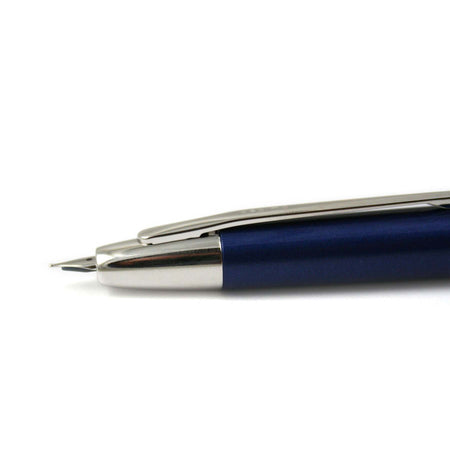 Pilot Vanishing Point Decimo fountain pen in navy with an elegant design and fine nib, perfect for smooth writing.