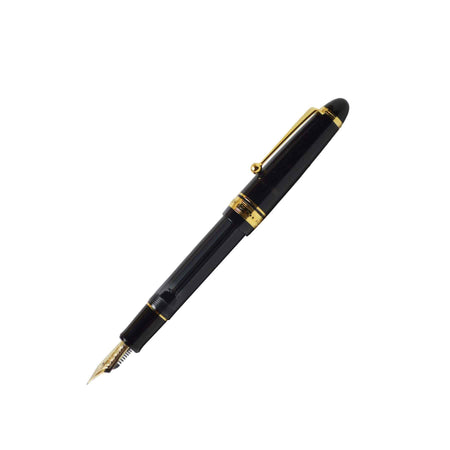 Pilot Custom 823 Smoke fountain pen with a transparent smoke-colored resin body and gold accents.