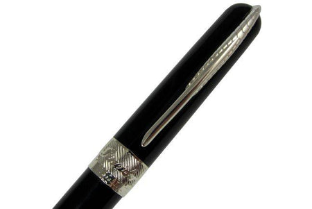 Pineider Avatar UR ballpoint pen in Graphene Black with sleek design and smooth writing tip.
