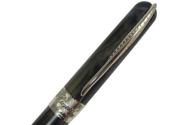 Pineider Avatar UR ballpoint pen in Riace Bronze with sleek design and metallic finish, showcasing elegant craftsmanship.