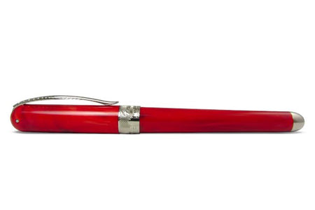Pineider Avatar UR fountain pen in Devil Red with extra-fine nib, sleek design and glossy finish.