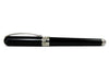 Pineider Avatar UR fountain pen in Graphene Black with a sleek design and fine nib, showcasing its elegant craftsmanship.