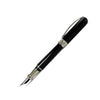 Pineider Avatar UR fountain pen in Graphene Black with an elegant design and fine nib, showcasing its sleek and sophisticated appearance.