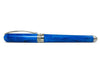 Pineider Avatar UR fountain pen in Neptune Blue with an elegant design and fine nib, showcasing its luxurious craftsmanship.
