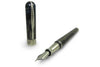 Pineider Avatar UR Fountain Pen in Riace Bronze with extra-fine nib, showcasing elegant design and metallic finish.