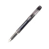 Black Platinum Preppy fountain pen with gold accents and fine nib, showcasing a sleek design and smooth writing tip.