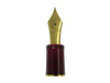 Platinum #3776 Century Bourgogne fountain pen with burgundy resin body and gold accents, showcasing a sleek, elegant writing instrument.