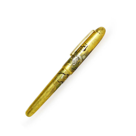 Platinum Century fountain pen by Platinum Pen Company featuring an intricate ascending dragon design on the pen body.