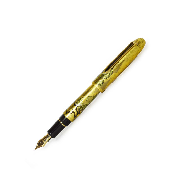 Fine platinum-century fountain pen by Platinum Pen Company featuring an elegant ascending dragon design on the barrel.