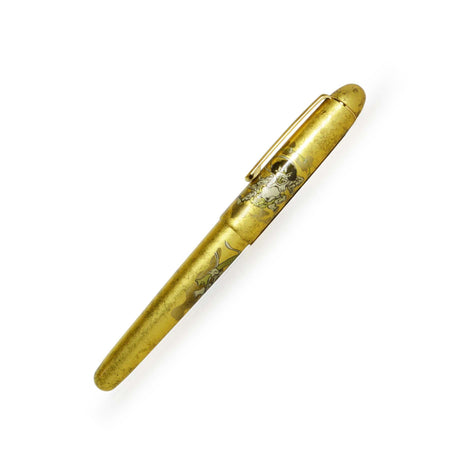 Platinum Century Raijin fountain pen with fine nib, featuring a sleek black body and silver accents from Platinum Pen Company.