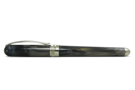 Pineider Avatar UR rollerball pen in Riance Bronze with sleek design and metallic finish, displayed on a white background.
