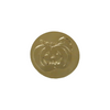 Pumpkin-shaped wax seal from Papier Plume with orange and black Halloween-themed design for sealing letters and invitations.
