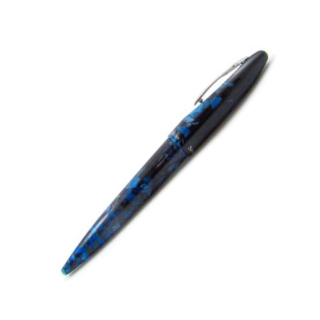Rebecca Moss Spirit II black crackled ballpoint pen with elegant design and sleek finish.