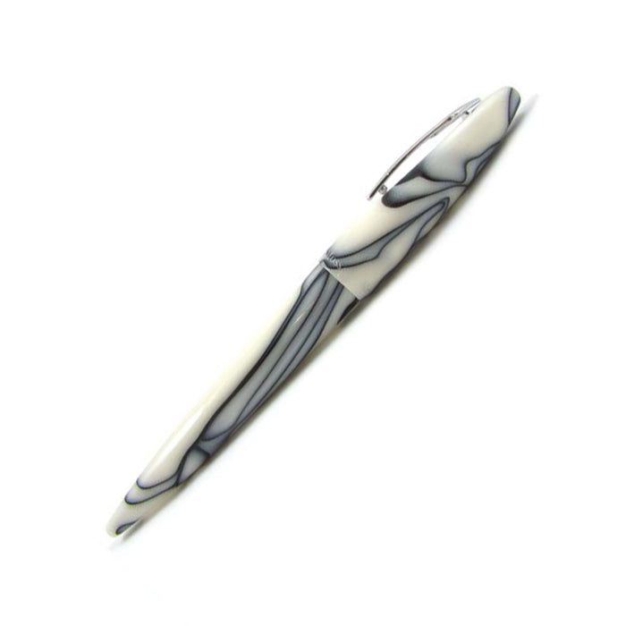 Rebecca Moss Spirit II black crackled ballpoint pen with a stylish design and sleek finish.
