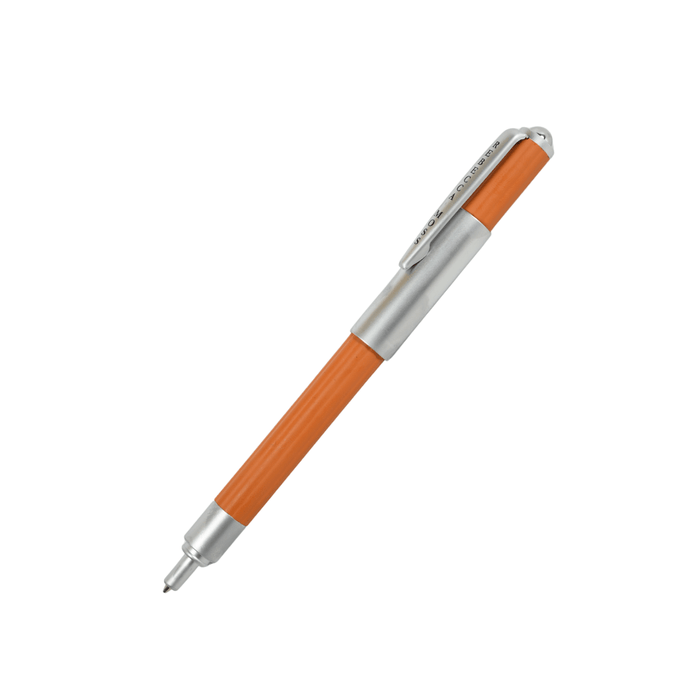 Black Rebecca Moss Turbo rollerball pen with sleek ballpoint design, featuring the Rebecca Moss branding.