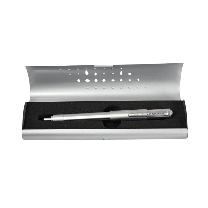 Black Rebecca Moss Turbo rollerball pen with sleek design and smooth ballpoint tip, perfect for writing and professional use.
