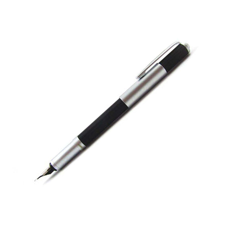 Rebecca Moss Turbo Fountain Pen in sleek black with gold accents, featuring a smooth grip and elegant design.