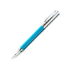 Rebecca Moss Downtown rollerball pen with black chrome finish, sleek and modern writing instrument.