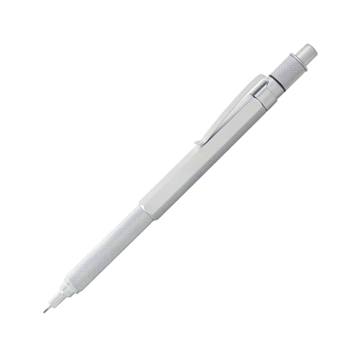 Retro 51 Silver Hex-o-matic mechanical pencil with a sleek hexagonal design and metallic finish.
