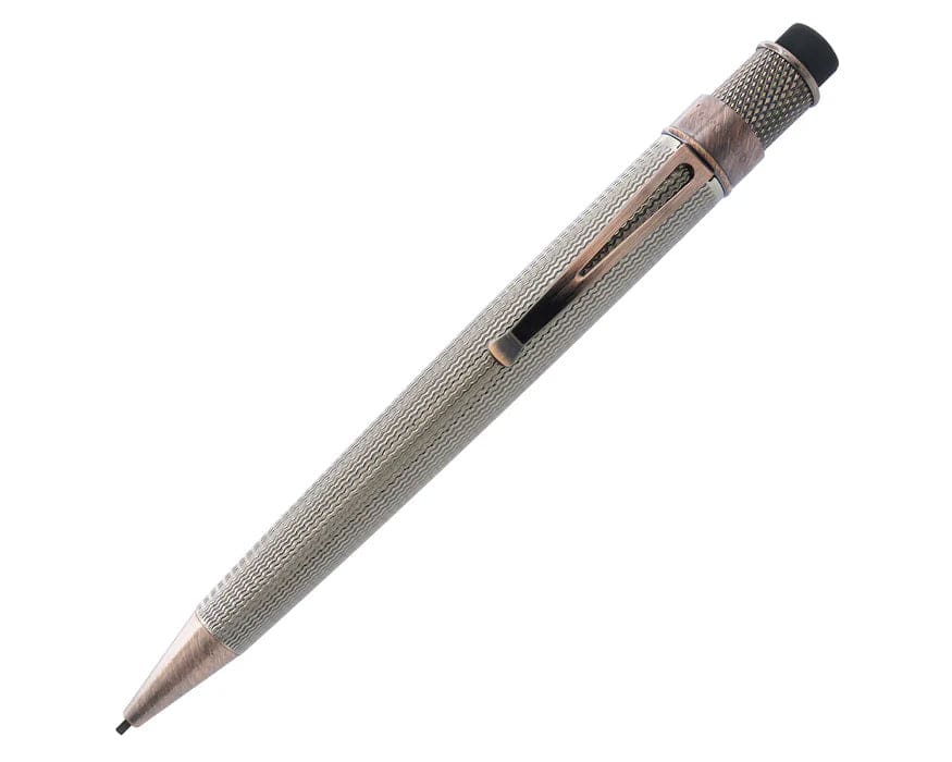 Retro 51 Tornado™ mechanical pencil featuring a Frederick Douglass design, with sleek metal body and detailed engraving.