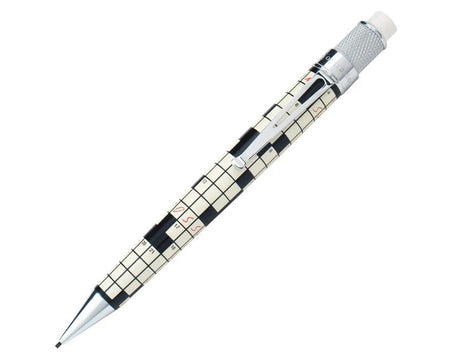 Retro 51 Tornado Vintage Metalsmith Crossword mechanical pencil with metal body and vintage design, featuring a 1.15mm lead size.