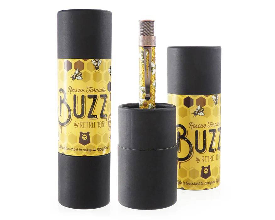 Retro 51 Tornado Rescue Buzz mechanical pencil with sleek design and metal clip, ideal for precise writing and sketching.