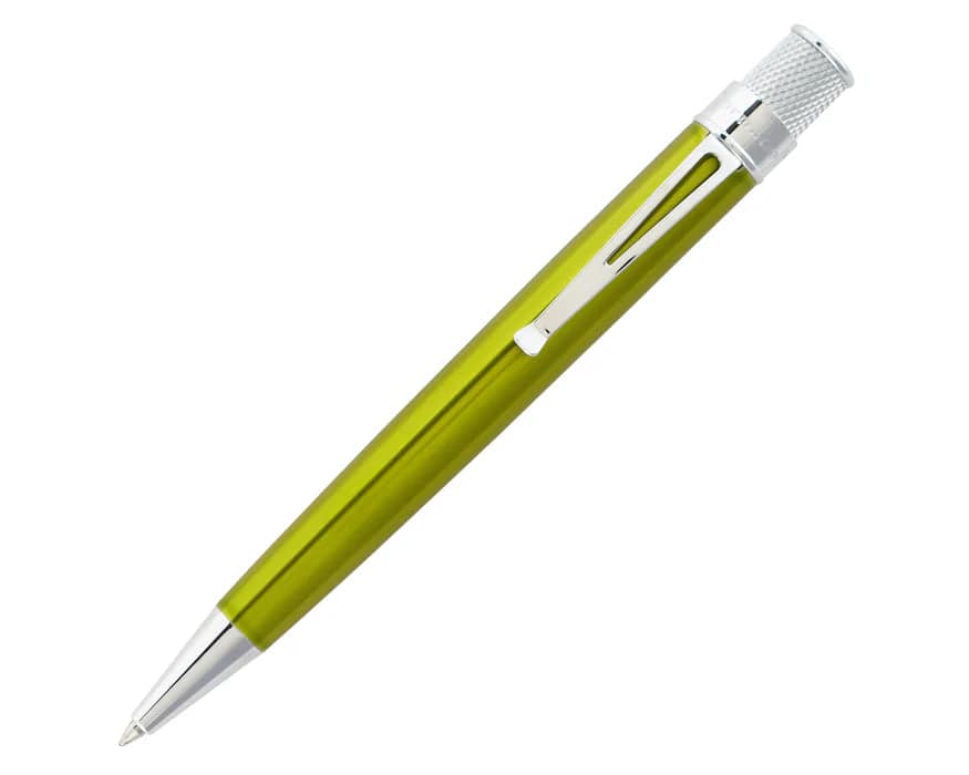 Retro 51 Lacqeur Color Series rollerball pen with black finish, sleek design, and silver accents.