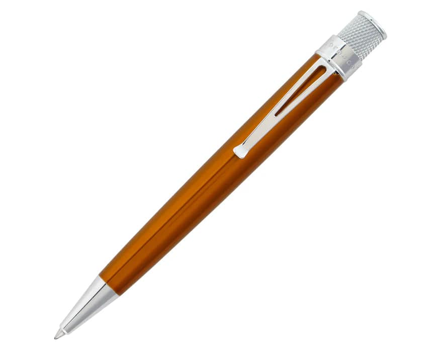 Retro 51 Lacqeur Color Series rollerball pen in black with a sleek, modern design and smooth ink flow.