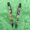 Retro 51 Dino Fossil Tornado rollerball pen with fossil-inspired design and metallic finish, perfect for writing enthusiasts.