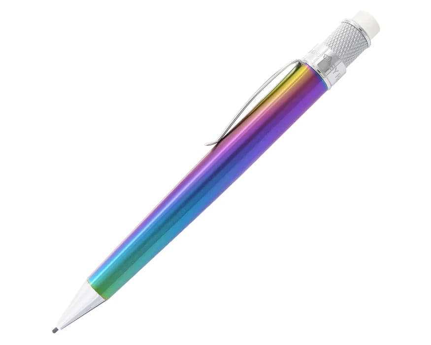 Retro 51 Tornado Vintage Metalsmith Chromatic 1.15 rollerball pen with sleek metallic finish and stylish design.
