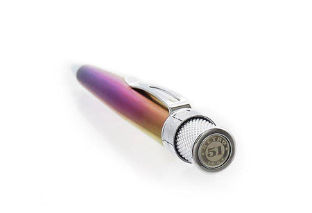 Retro 51 Tornado Vintage Metalsmith chromatic rollerball pen with metallic finish and classic design.