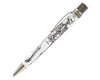 Retro 51 Tornado Vintage Metalsmith Dr. Gray rollerball pen with sleek metallic design and smooth writing tip.