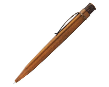 Retro 51 Tornado Vintage Metalsmith Lincoln rollerball pen with metal body and classic design, detailed close-up view.