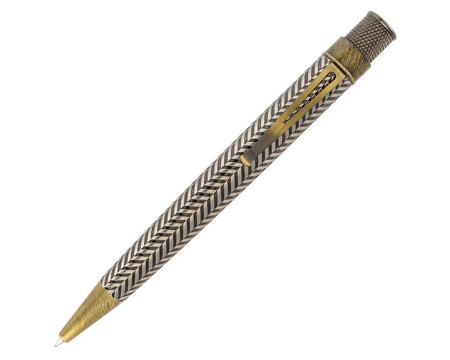 Retro 51 Tornado Vintage Metalsmith Roosevelt rollerball pen with sleek metal body and classic design.
