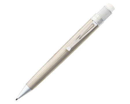Retro 51 Tornado Vintage Metalsmith stainless rollerball pen with sleek metal design and polished finish.