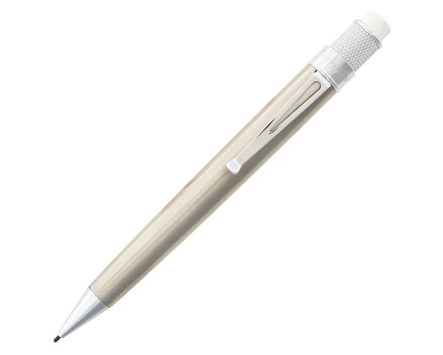 Retro 51 Tornado Vintage Metalsmith stainless rollerball pen with sleek metal design and polished finish.