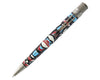 Retro 51 Smithsonian Collection rollerball pen featuring a hummingbird and floral design on a sleek pen body.