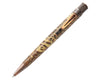 Retro 51 Smithsonian Collection rollerball pen with hummingbird and flower design, featuring a sleek black barrel and silver accents.