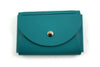 San Lorenzo small business card holder made of regenerated pink leather, designed for holding credit or business cards.