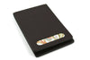San Lorenzo regenerated leather memo pad cover in orange, featuring a sleek, durable design for protecting and organizing notes.