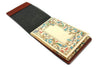 San Lorenzo regenerated leather memo pad cover in orange, stylish and durable accessory for organizing notes and memos.