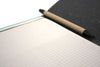 Large San Lorenzo notebook with cognac regenerated leather cover, featuring a stylish and durable design for writing and note-taking.