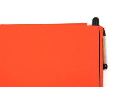 San Lorenzo medium notebook with regenerated cognac leather cover, featuring a sleek and sophisticated design.