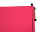 San Lorenzo medium notebook with cognac regenerated leather cover, featuring a sleek, professional design and visible stitching.