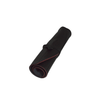 Black leather pen case by San Lorenzo featuring a stylish brush roll design for storing writing instruments and art tools.